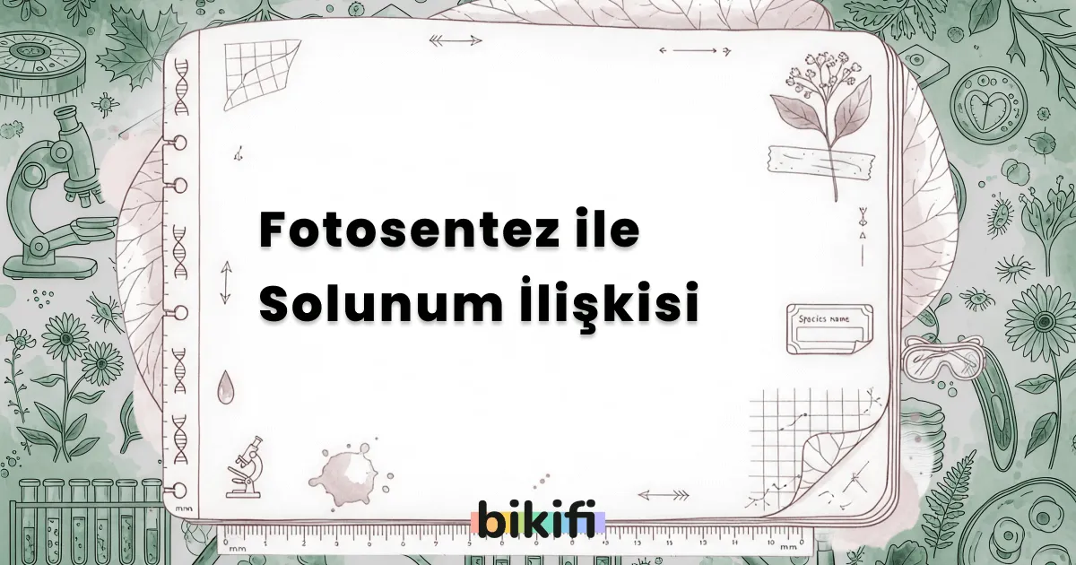 Fotosentez ile Solunum İlişkisi