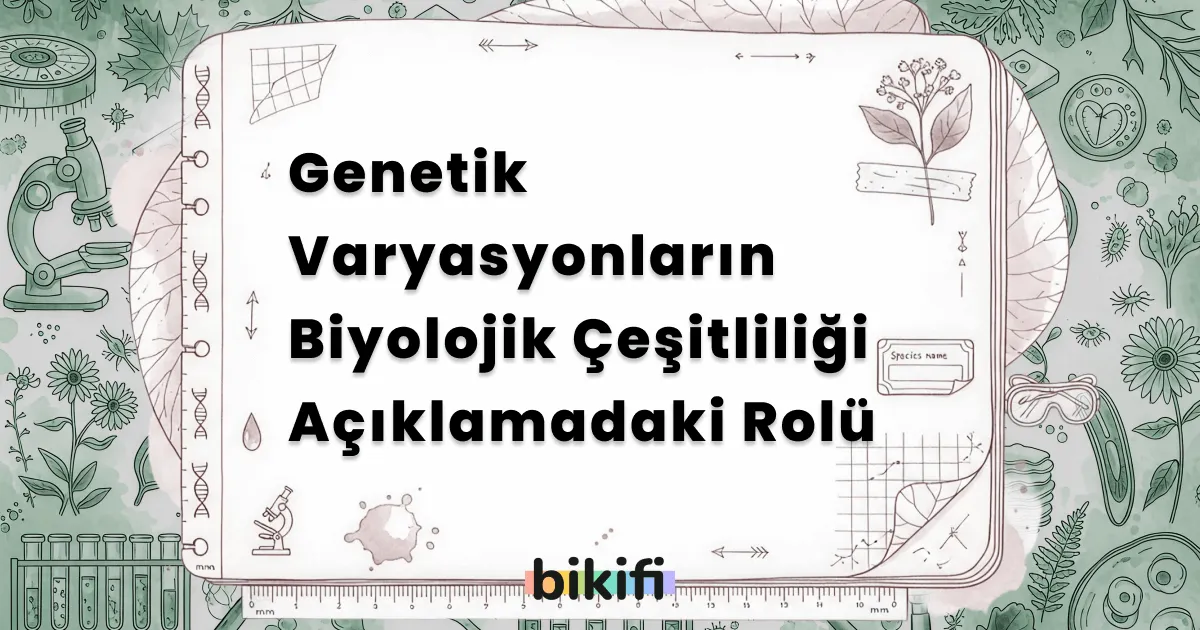 Genetik Varyasyonların Biyolojik Çeşitliliği Açıklamadaki Rolü