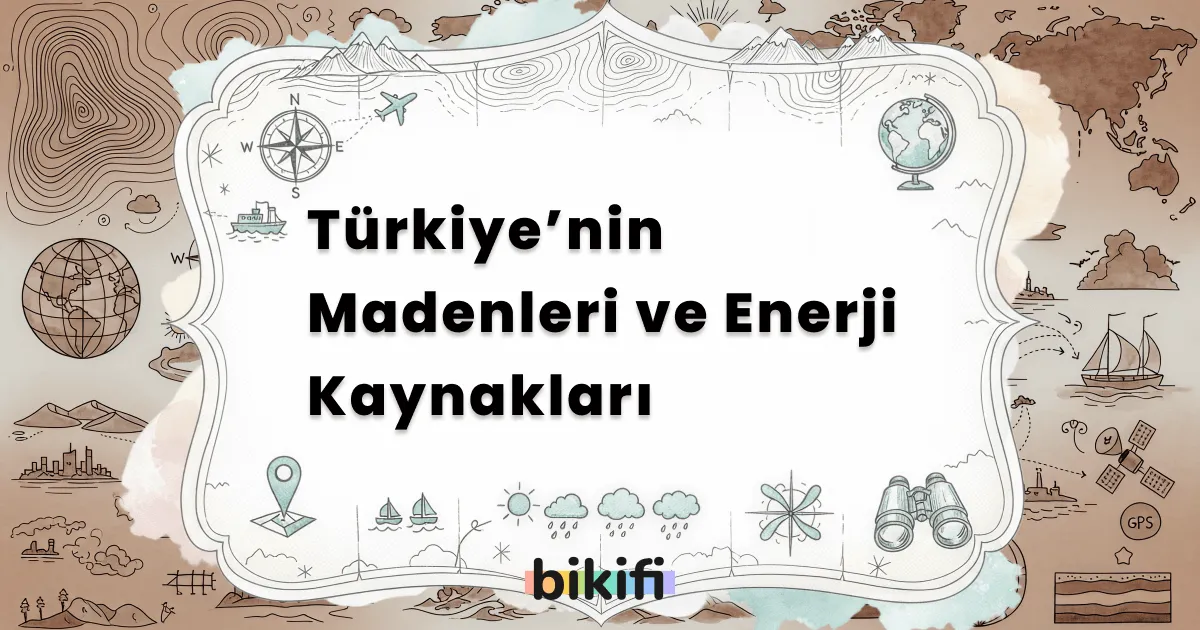 Türkiye’nin Madenleri ve Enerji Kaynakları