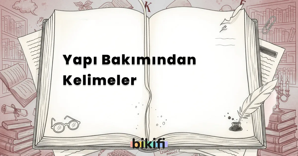 Yapı Bakımından Kelimeler