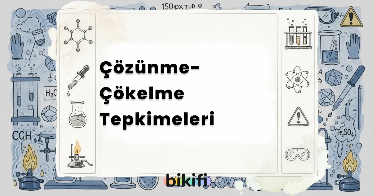 Çözünme-Çökelme Tepkimeleri