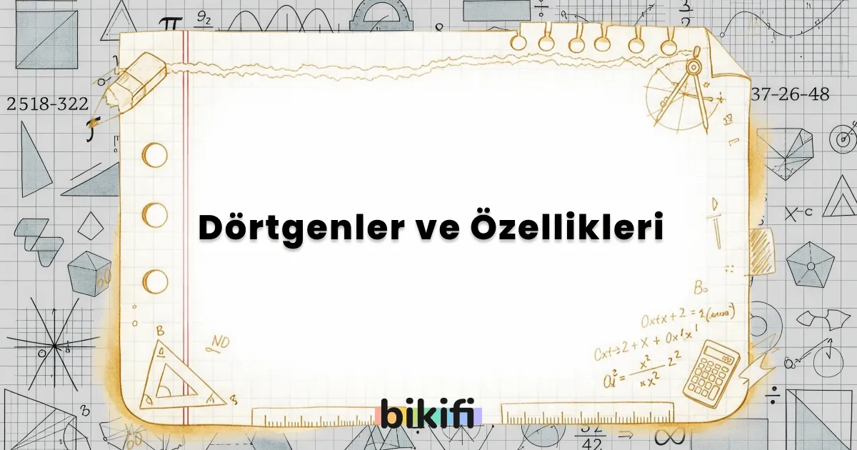 Dörtgenler ve Özellikleri