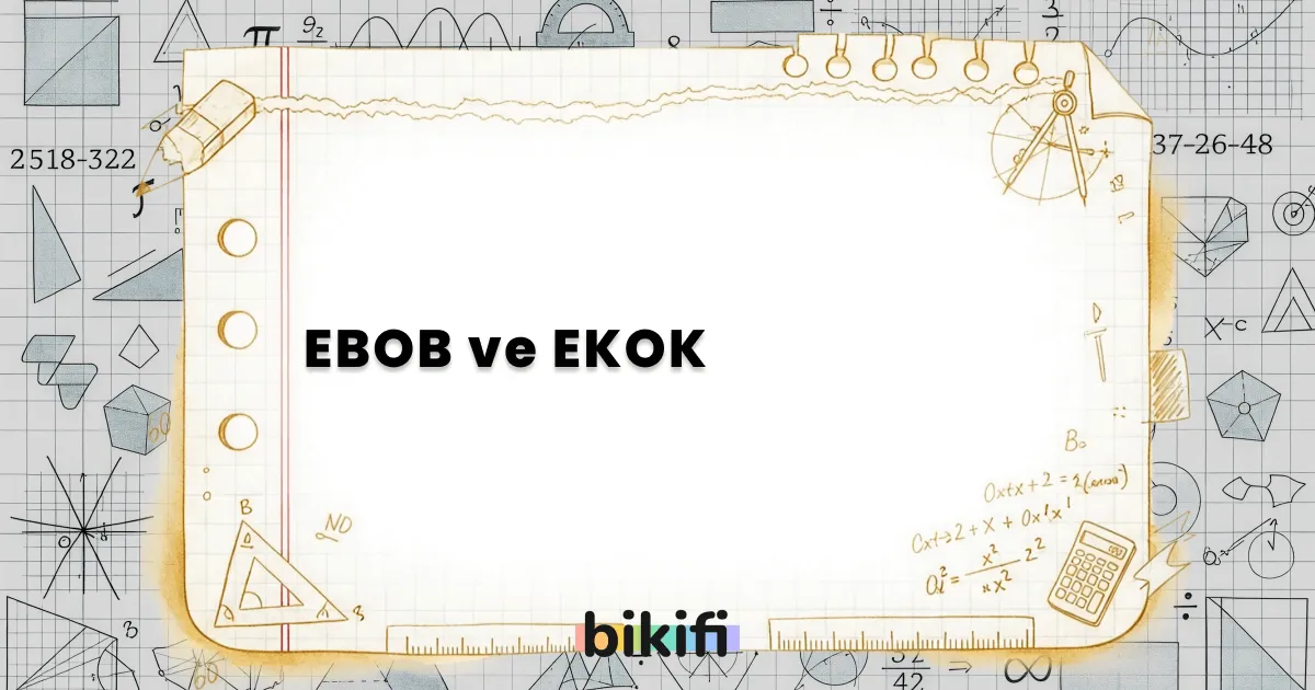 EBOB ve EKOK