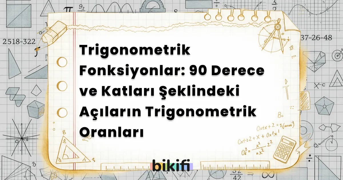 Trigonometrik Fonksiyonlar: 90 Derece ve Katları Şeklindeki Açıların Trigonometrik Oranları