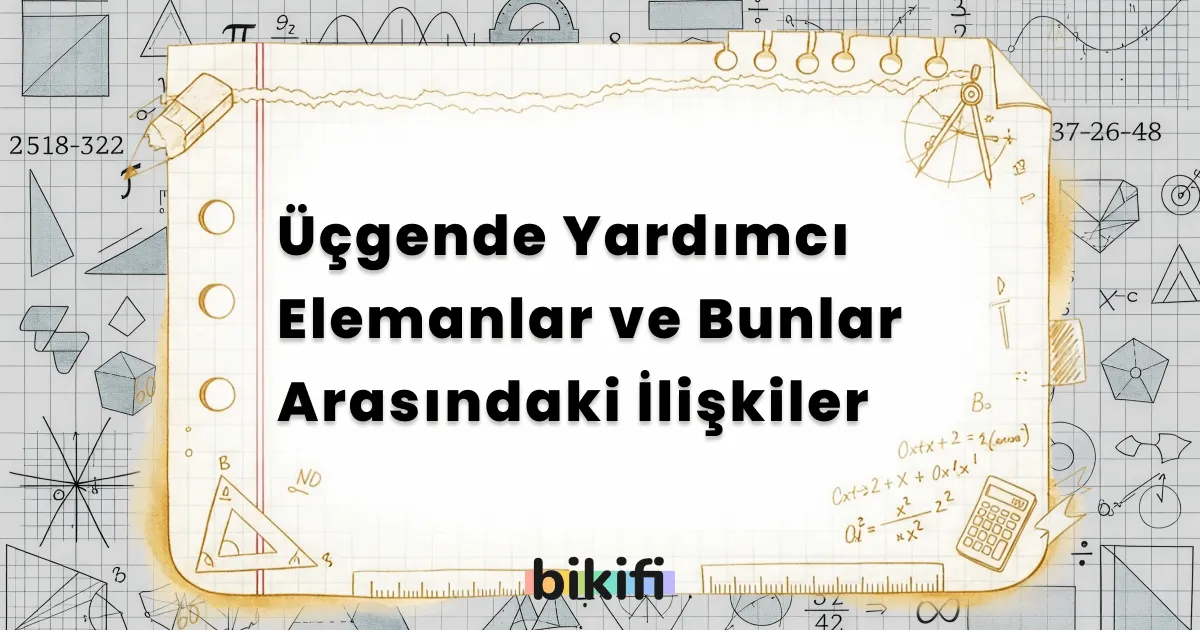 Üçgende Yardımcı Elemanlar ve Bunlar Arasındaki İlişkiler