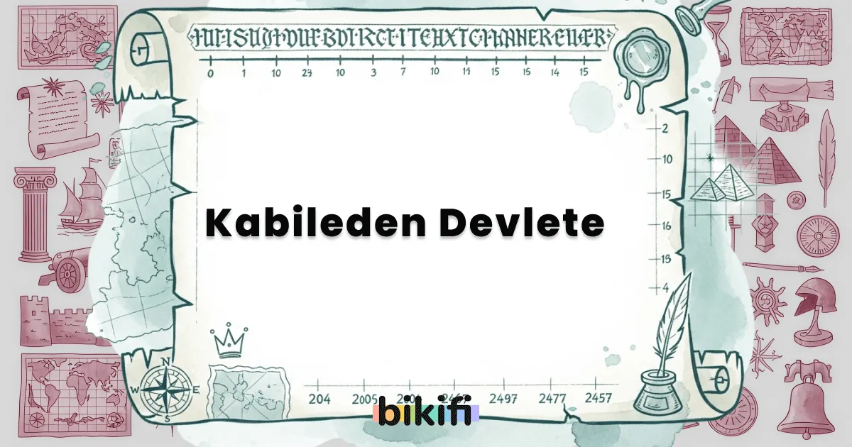 Kabileden Devlete