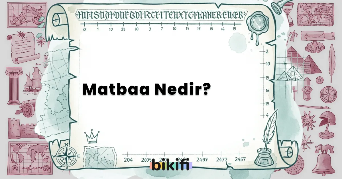 Matbaa Nedir?