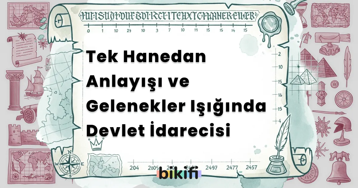 Tek Hanedan Anlayışı ve Gelenekler Işığında Devlet İdarecisi
