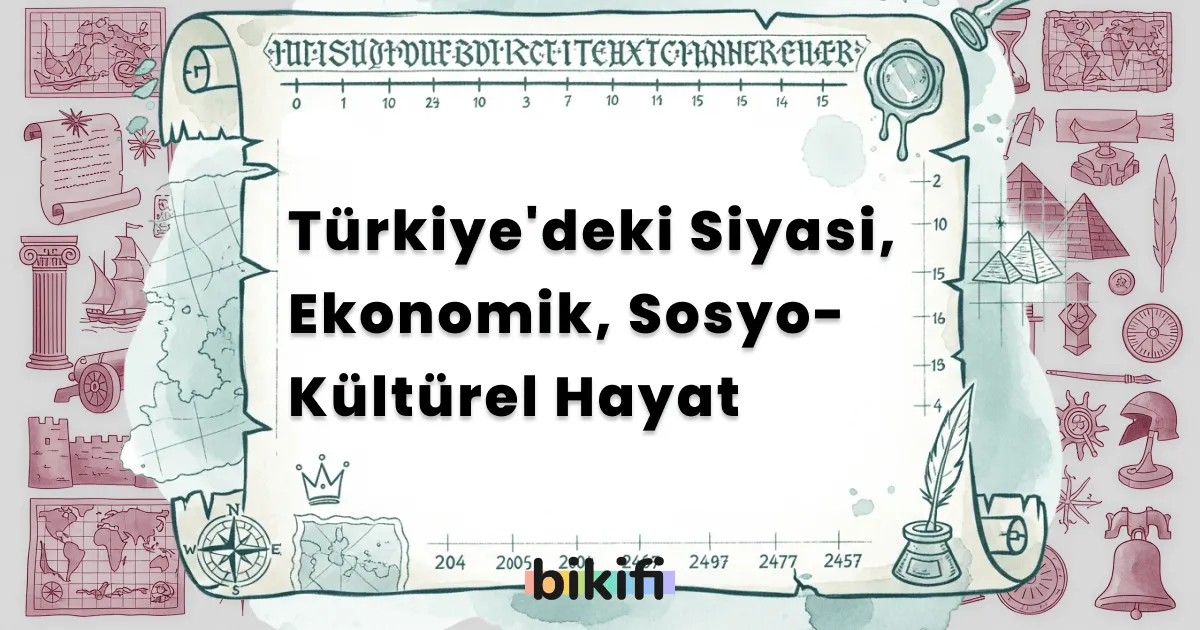 Türkiye’deki Siyasi, Ekonomik, Sosyo-Kültürel Hayat