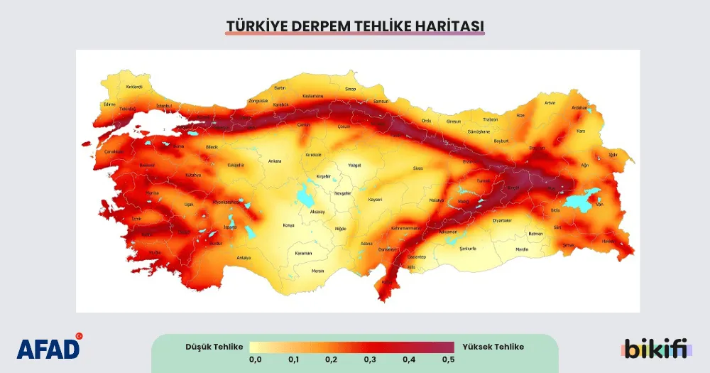 Türkiye Deprem Tehlike Haritası