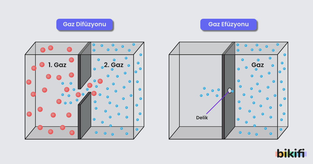 Gaz Difüzyonu ve Efüzyonu