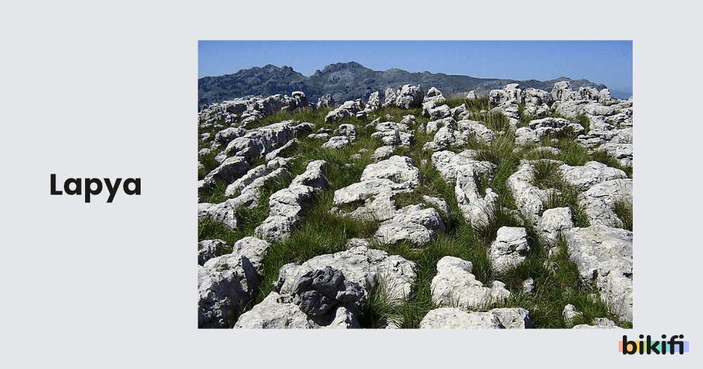 Karstik Aşınım Şekillerinden lapya şeklinin görüntüsü