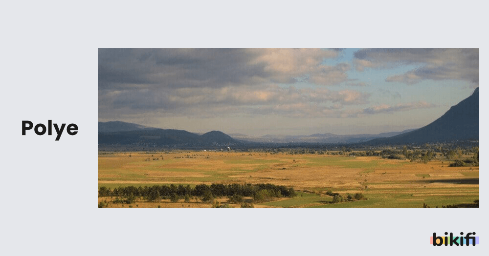 Karstik Aşınım Şekillerinden polye şeklinin görüntüsü