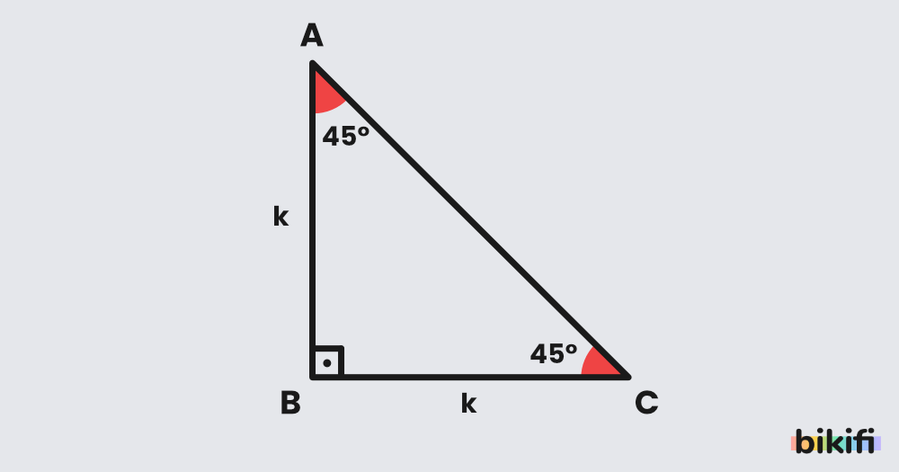 45 45 90 Dik Üçgeninde Trigonometrik Oranlar