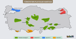 Türkiye'nin Platoları Haritası