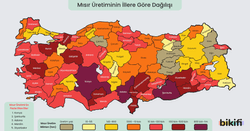 Türkiye Mısır Üretimi Haritası