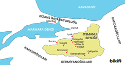 Osmanlı beyliği haritası