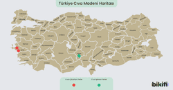 Civa madeninin çıkarıldığı yerler