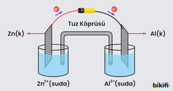 Tuz köprüsü ile çalışan bir pil