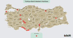 Barit madeninin çıkarıldığı yerler