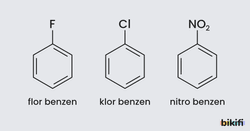Benzenin Adlandırılması, flor benzen, klor benzen nitro benzen