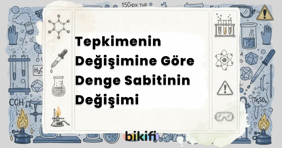 Tepkimenin Değişimine Göre Denge Sabitinin Değişimi