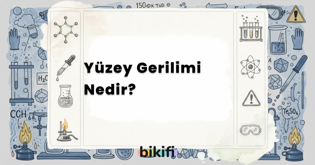 Yüzey Gerilimi Nedir?