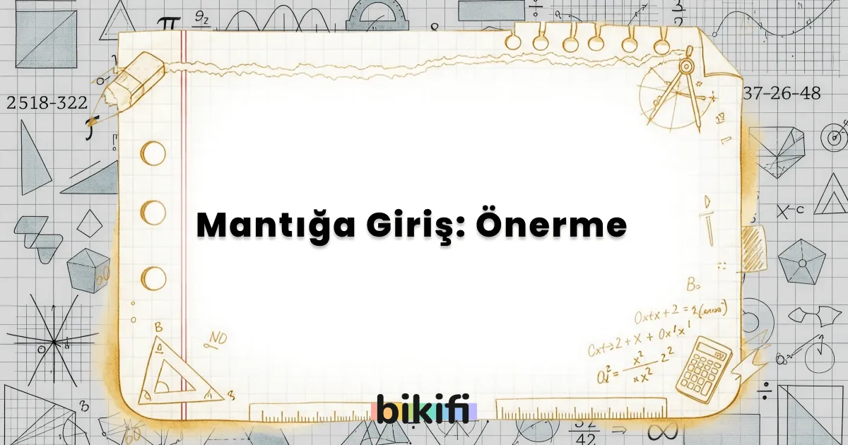 Mantığa Giriş: Önerme