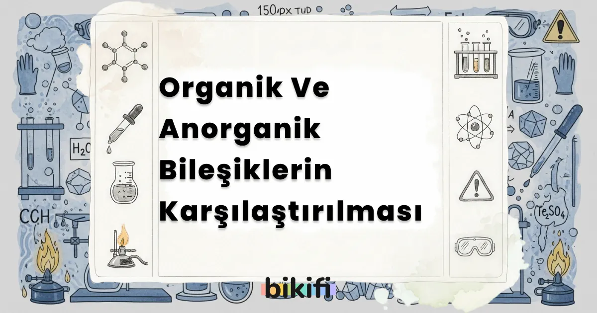Organik Ve Anorganik Bileşiklerin Karşılaştırılması