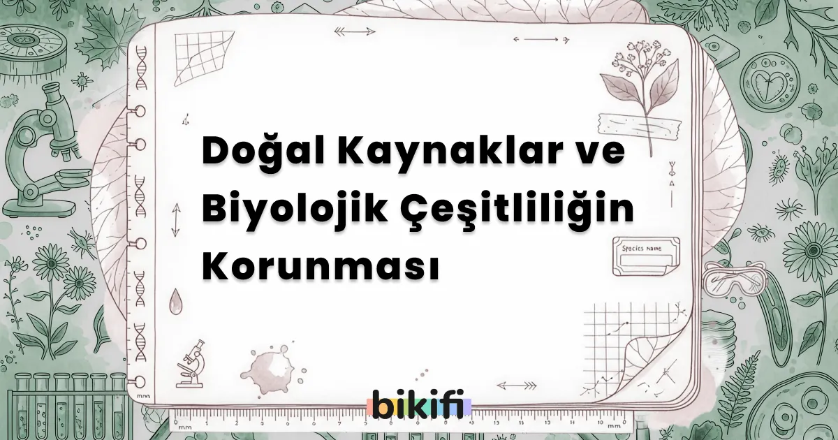 Doğal Kaynaklar ve Biyolojik Çeşitliliğin Korunması