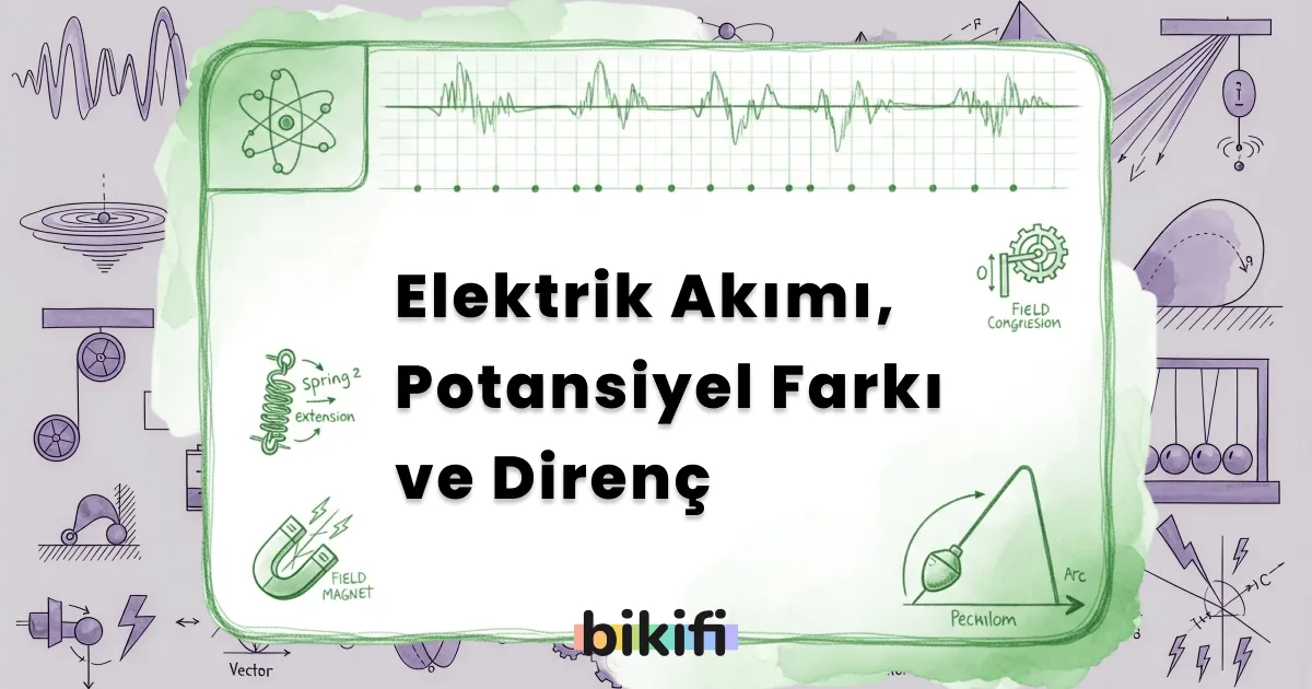 Elektrik Akımı, Potansiyel Farkı ve Direnç