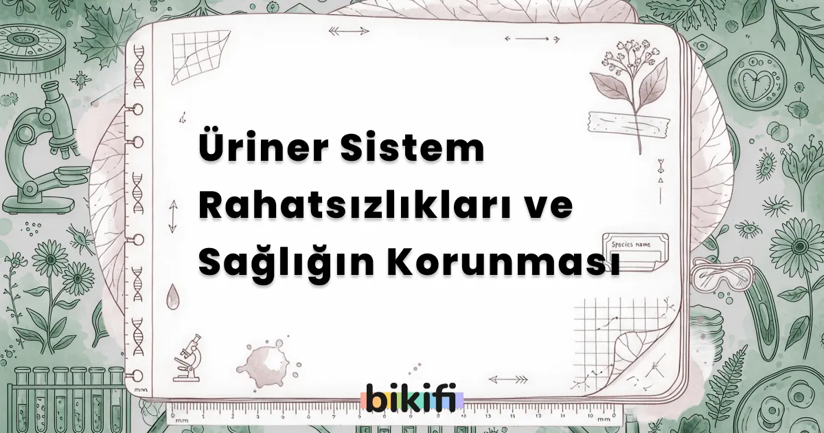 Üriner Sistem Rahatsızlıkları ve Sağlığın Korunması