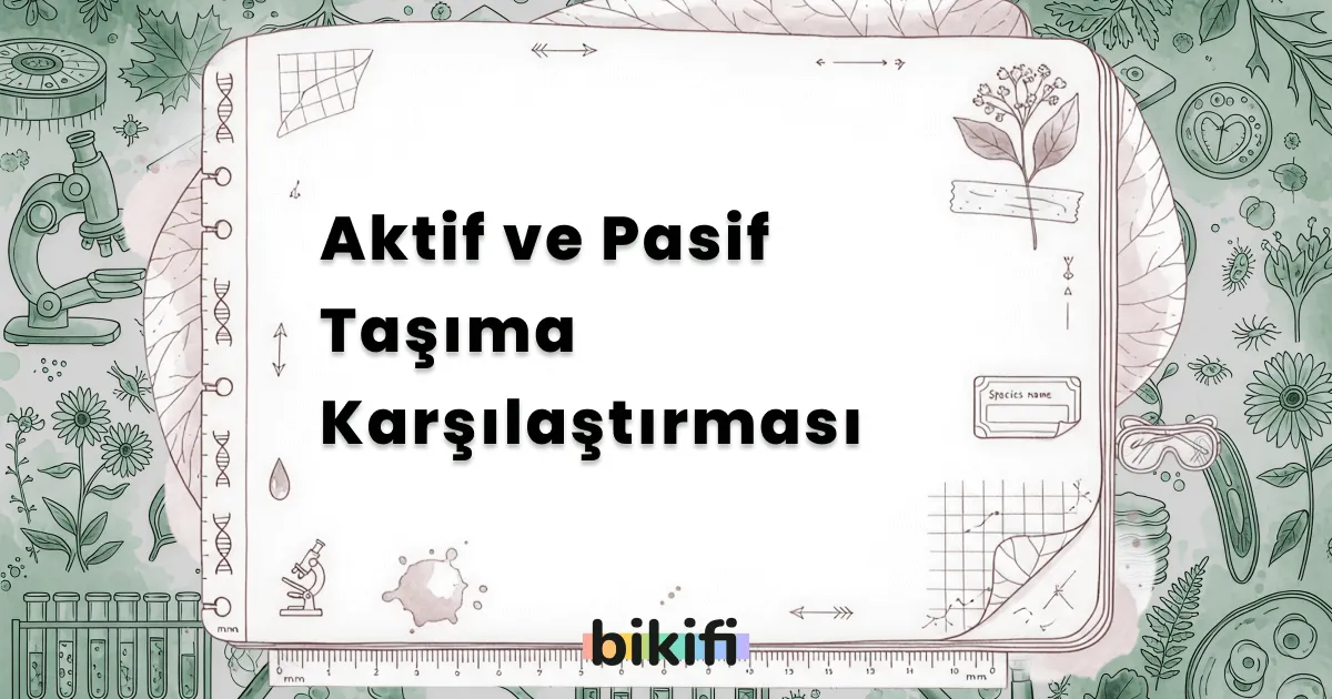 Aktif ve Pasif Taşıma Karşılaştırması