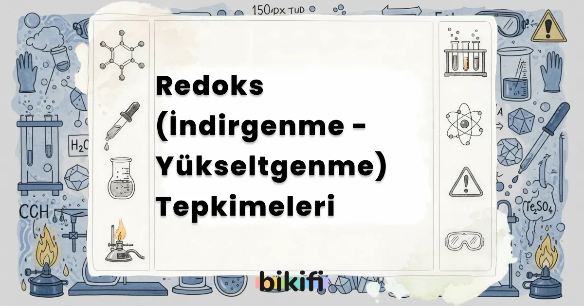 Redoks (İndirgenme – Yükseltgenme) Tepkimeleri