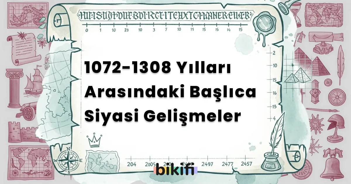 1072-1308 Yılları Arasındaki Başlıca Siyasi Gelişmeler