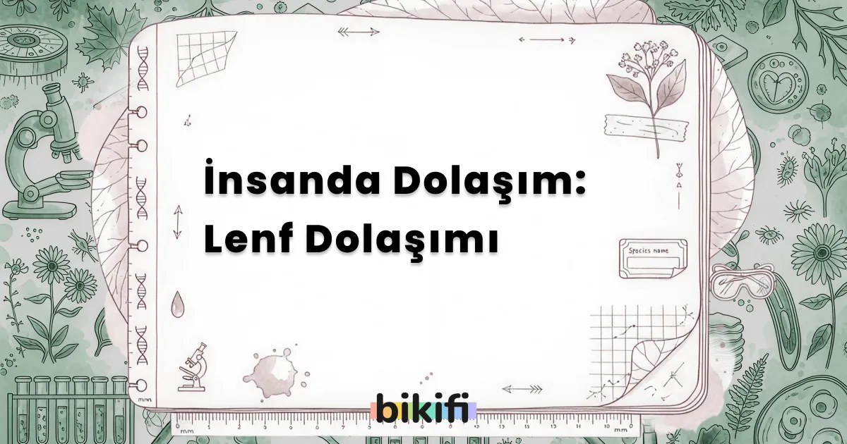 İnsanda Dolaşım: Lenf Dolaşımı