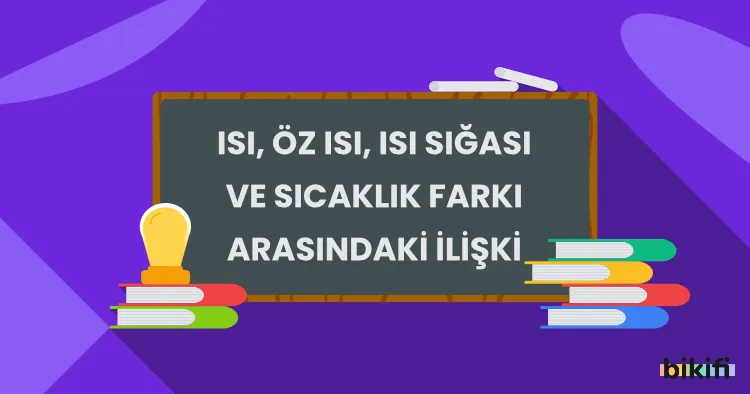 Isı, Öz Isı, Isı Sığası ve Sıcaklık Farkı Arasındaki İlişki