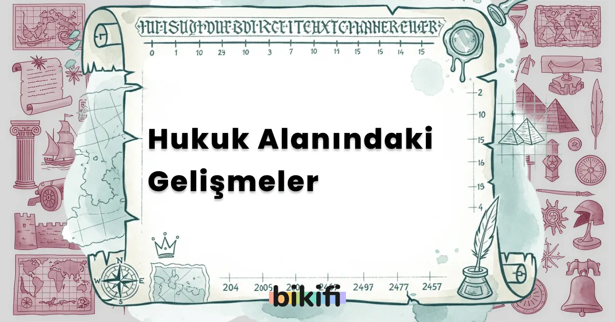 Hukuk Alanındaki Gelişmeler