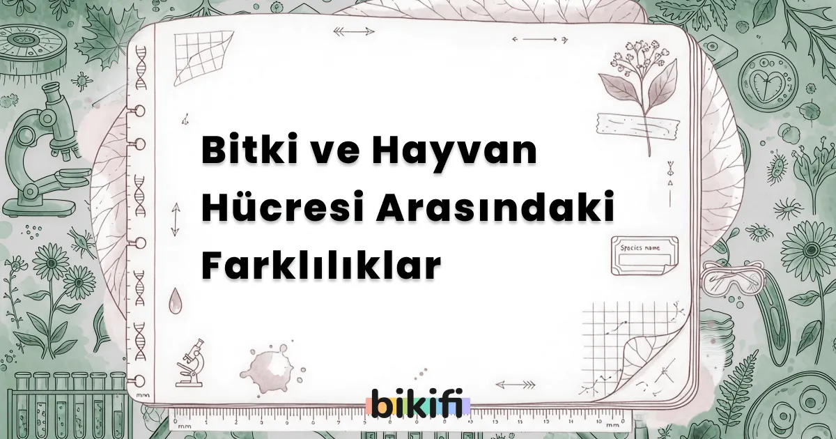 Bitki ve Hayvan Hücresi Arasındaki Farklılıklar