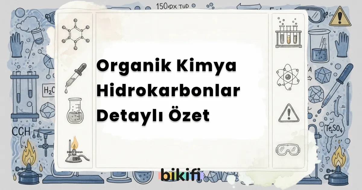 Organik Kimya Hidrokarbonlar Detaylı Özet