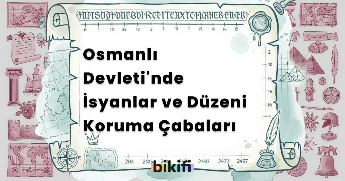 Osmanlı Devleti’nde İsyanlar ve Düzeni Koruma Çabaları