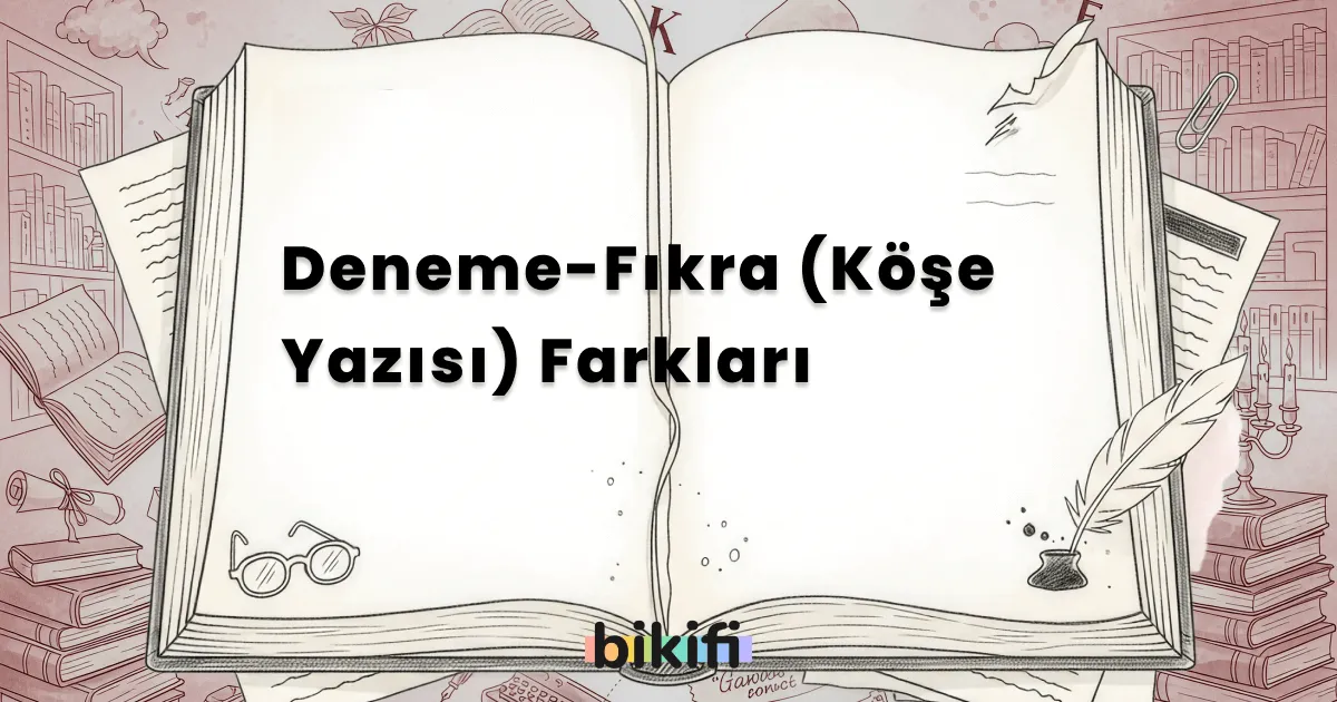 Deneme-Fıkra (Köşe Yazısı) Farkları