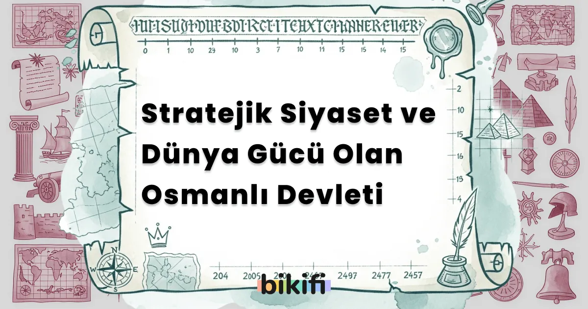Stratejik Siyaset ve Dünya Gücü Olan Osmanlı Devleti