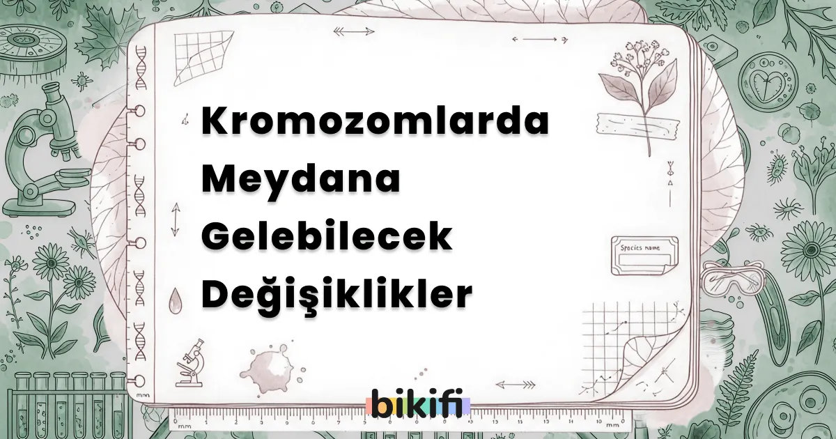 Kromozomlarda Meydana Gelebilecek Değişiklikler