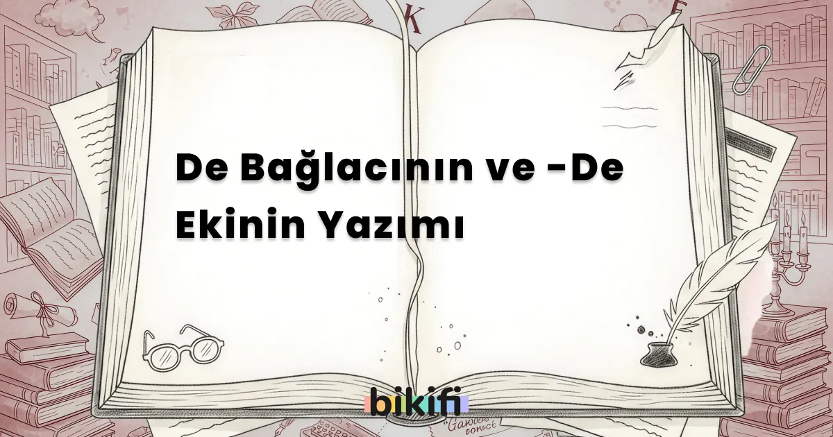 De Bağlacının ve -De Ekinin Yazımı