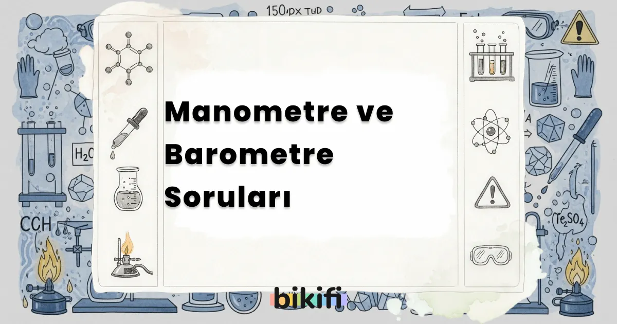 Manometre ve Barometre Soruları