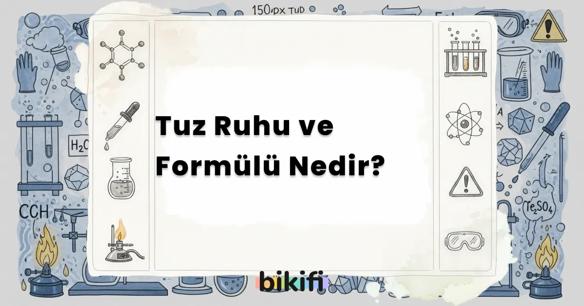 Tuz Ruhu ve Formülü Nedir?