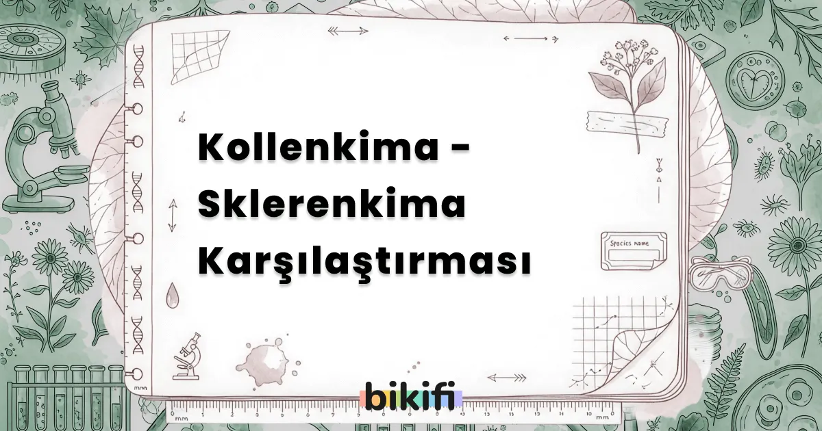 Kollenkima �– Sklerenkima Karşılaştırması
