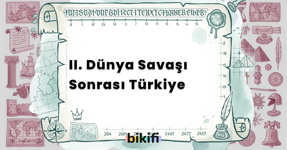 II. Dünya Savaşı Sonrası Türkiye
