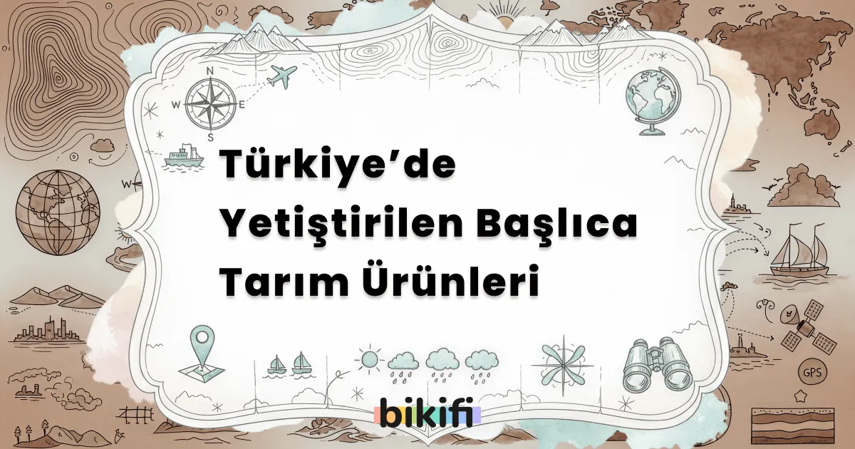 Türkiye’de Yetiştirilen Başlıca Tarım Ürünleri